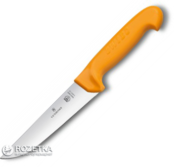 Акція на Профессиональный нож Victorinox Swibo Butcher для мяса 180 мм Yellow (58421.18) від Rozetka UA