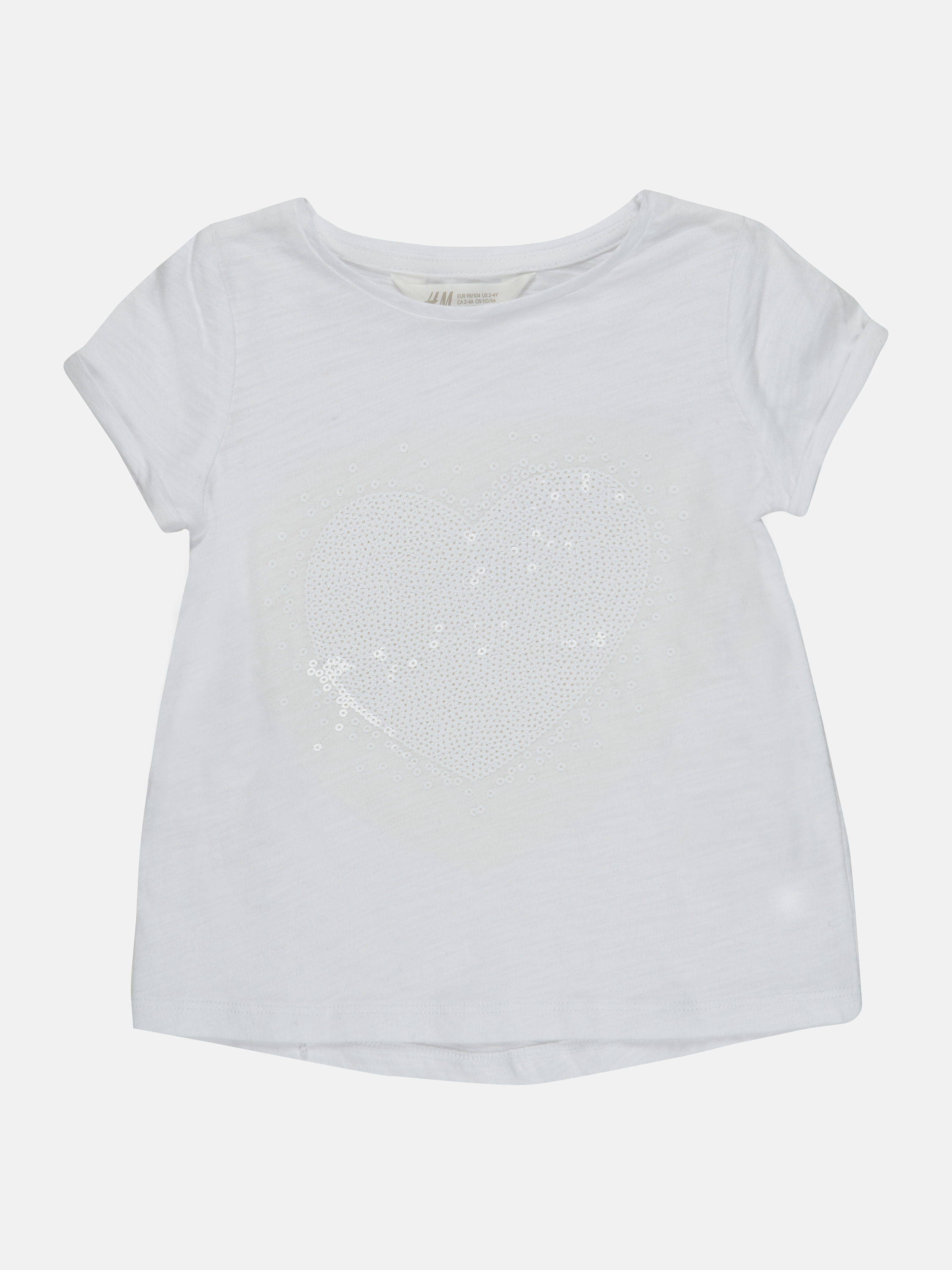 

Футболка H&M 4491405 92 см Белая