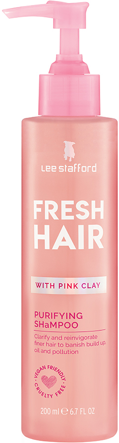 Акция на Мягкий очищающий шампунь Lee Stafford Fresh Hair с розовой глиной 200 мл (LS2165) (5060282702165) от Rozetka UA