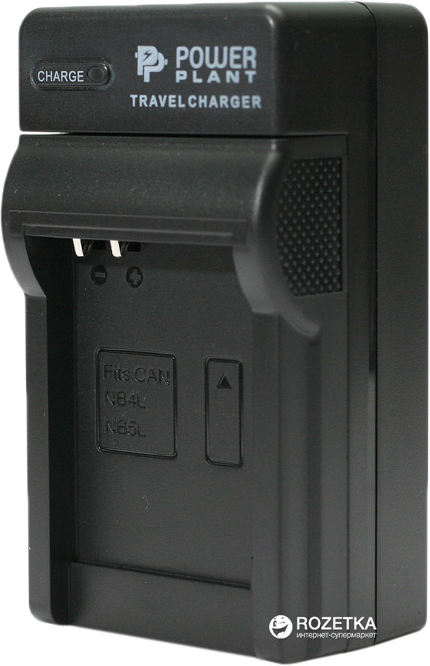 Акція на Сетевое зарядное устройство PowerPlant для аккумуляторов Canon NB-4L, NB-8L, BP125A (DV00DV2363) від Rozetka UA