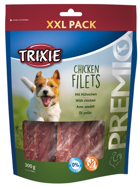 Акція на Лакомство для собак Trixie 31801 Premio Chicken Filets XXL куриное филе 300 г (4011905318011) від Rozetka UA