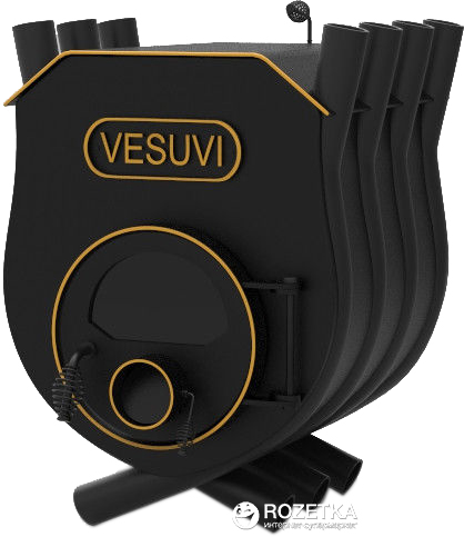 

Печь калориферная для дома и дачи Vesuvi О1 с варочной поверхностью и со стеклом (VW-0120050S)