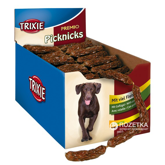 Акция на Лакомство для собак Trixie 2754 Сосиски мясо бизона 200 шт (4011905275406) от Rozetka UA