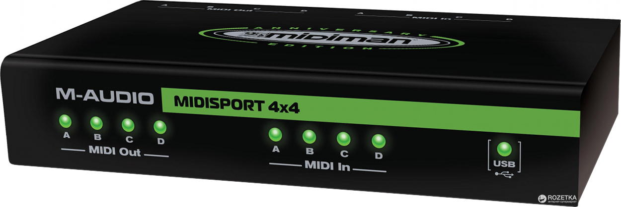 

Аудиоинтерфейс M-Audio MIDISPORT 4x4 Anniversary Edition (MU-0026)