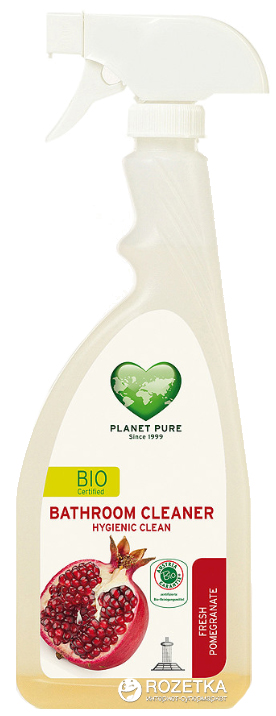 

Органический спрей для уборки ванной комнаты Planet Pure Гранатовая свежесть 510 мл