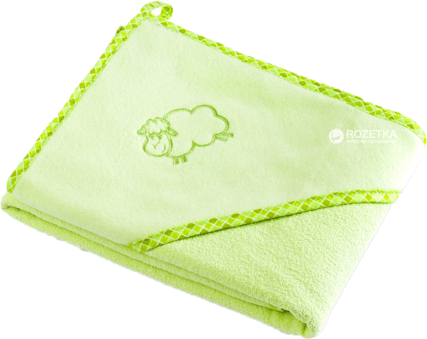 

Махровое полотенце Sensillo Sheep 80х80 Green