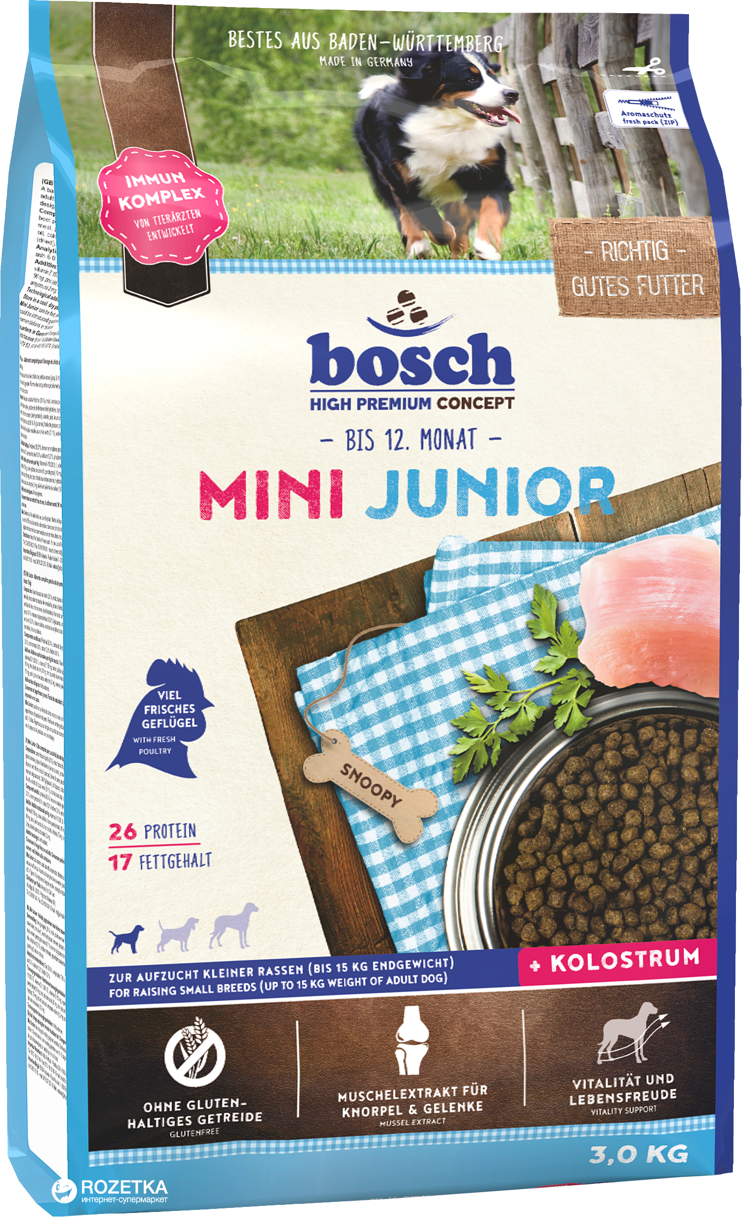 

Сухой корм для щенков Bosch HPC Junior Mini 3 кг