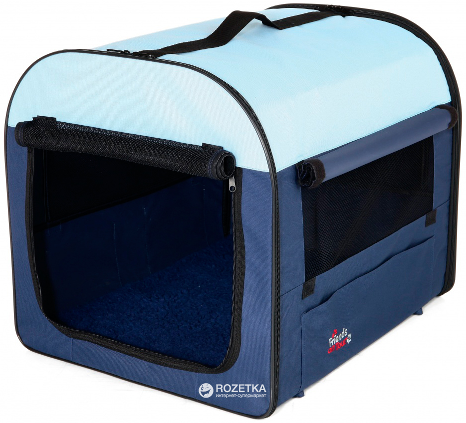 

Сумка-переноска для собак и кошек Trixie Mobile Kennel 50 х 50 x 60 см Синяя с голубым