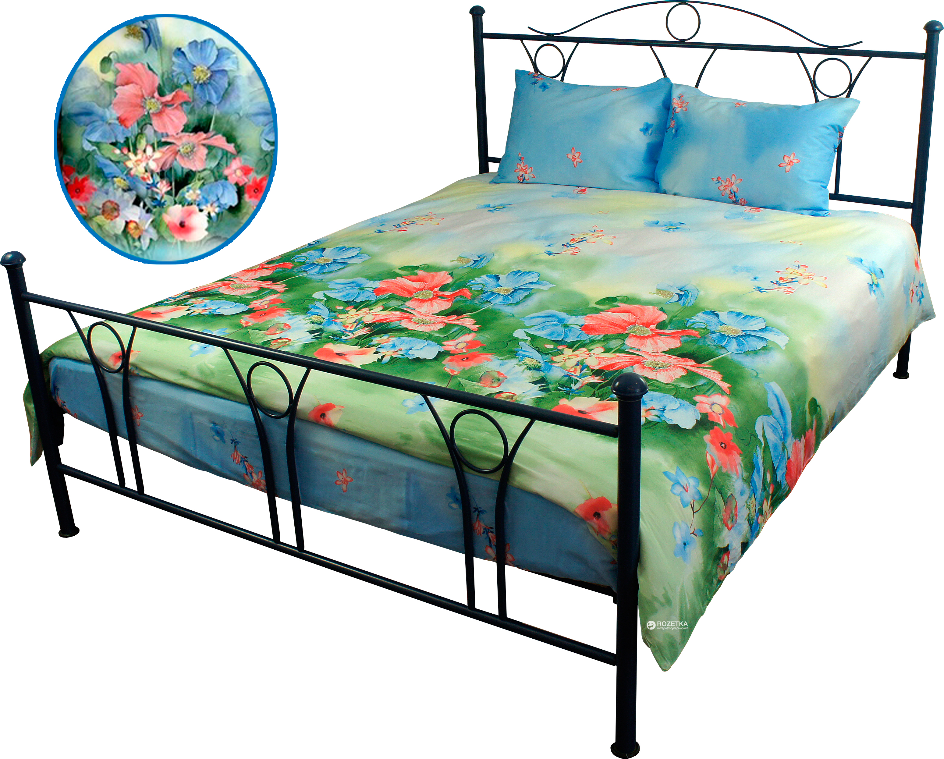 

Комплект постельного белья Руно Сатин 205х225 (845.137Summer flowers)