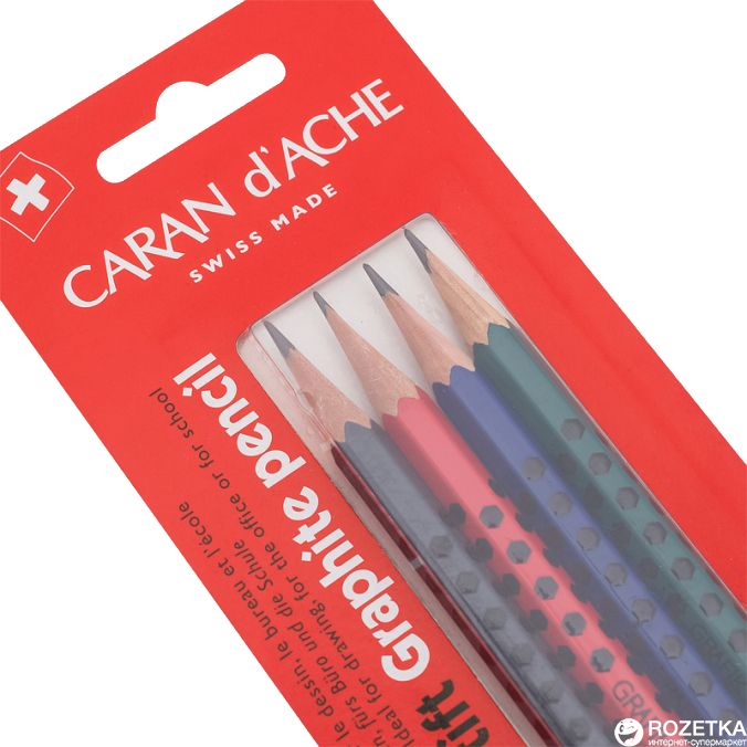 

Набор карандашей Caran d'Ache Grafik Edelweiss 4 шт (7630002326544)
