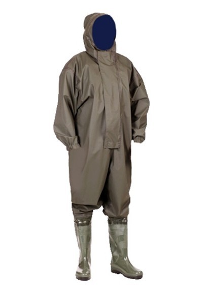 

Комбенизон UKOVEX PU с сапогами O4  Темно-оливковый, Комбенизон UKOVEX PU с сапогами O4 45 Темно-оливковый