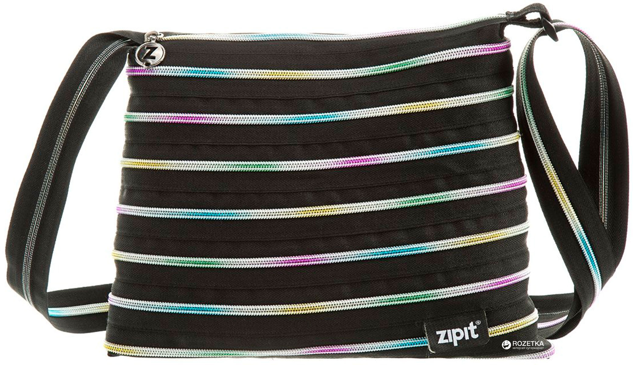 

Cумка Zipit Medium Black & Rainbow Teeth (ZBD-8\7290103192563)