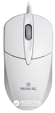 

Мышь Real-El RM-211 USB White