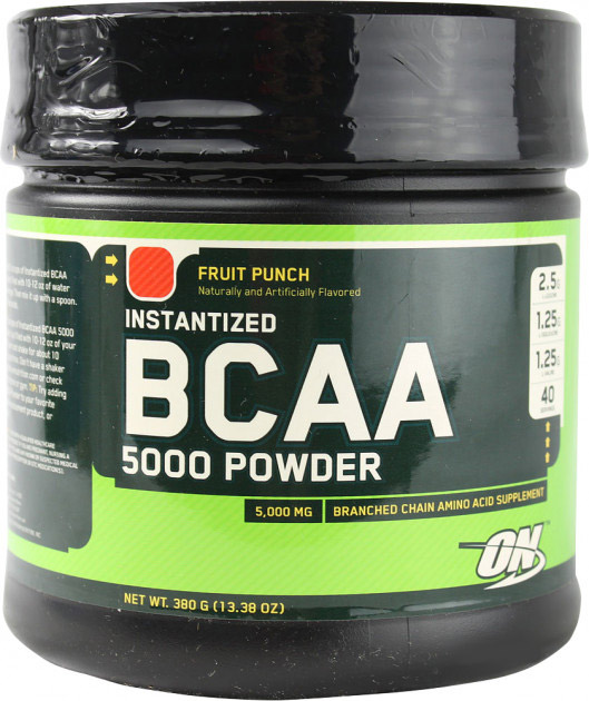 

Аминокислота Optimum Nutrition BCAA 5000 Powder Fruit Punch 380 г (748927025200)