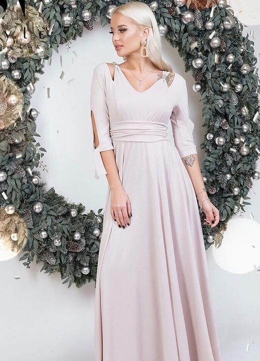 

Платье G&M k-62201 универсальный 42-46 Размер цвет пудра