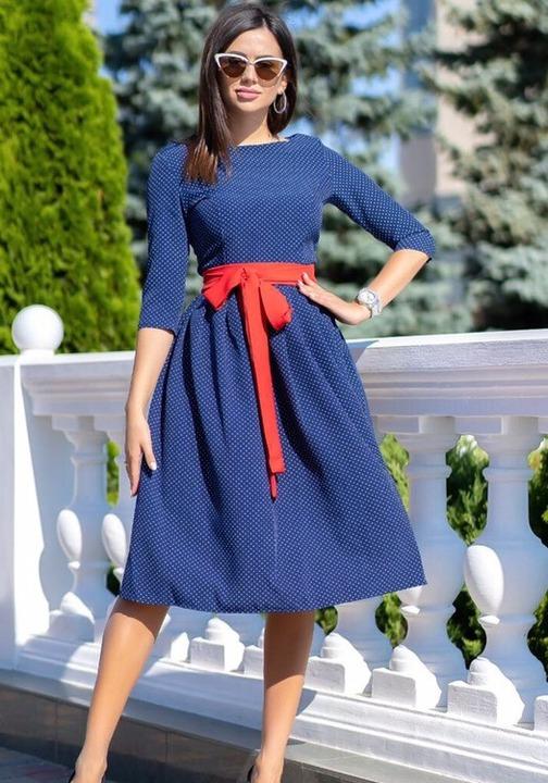 

Платье G&M k-56598 42 Размер цвет горох