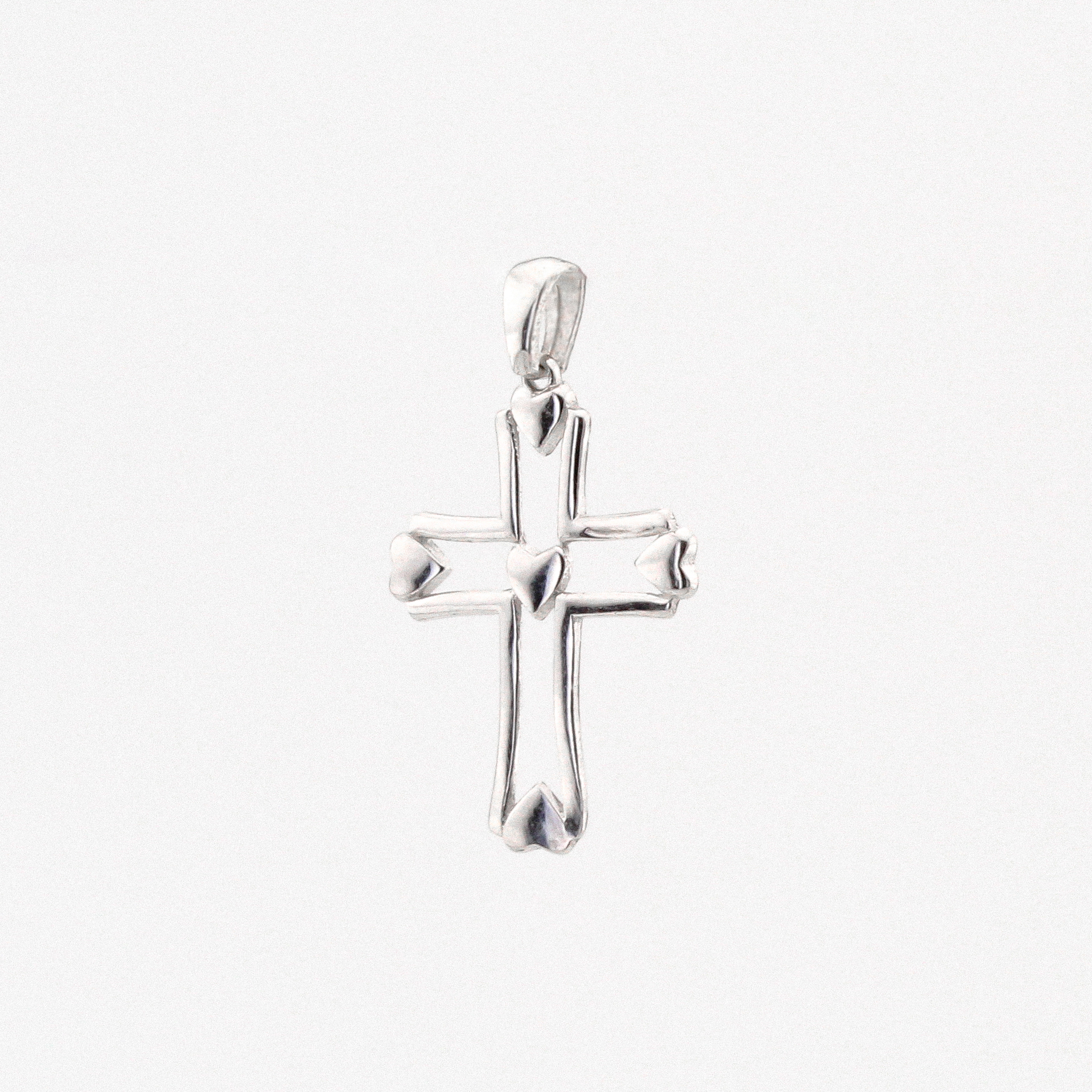 

Серебряный крестик P13624 Диамант