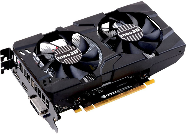 

INNO3D PCI-Ex GeForce GTX 1050 TI Twin X2 4GB GDDR5 (128bit) (1290/7000) (DVI, HDMI, DisplayPort) (N105T-1DDV-M5CM)