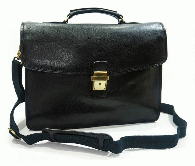 

Портфель Katana K36822-1 кожаный Черный