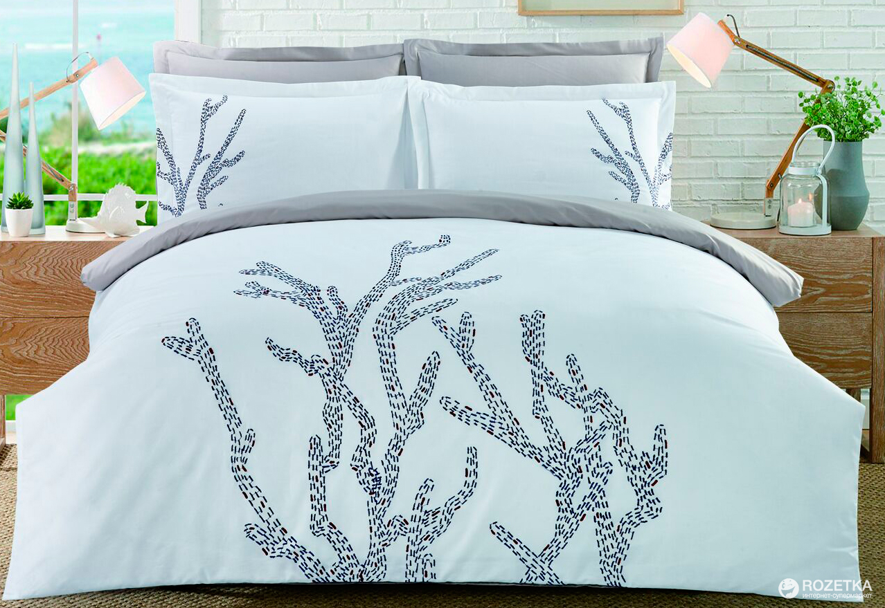 

Комплект постельного белья Home Line Сатин Кораллы 200х220
