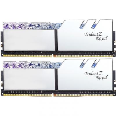 

Модуль памяти для компьютера DDR4 16GB (2x8GB) 3600 MHz Trident Z RGB Royal Silver G.Skill (F4-3600C