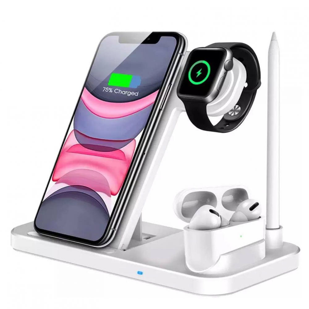 

Беспроводное зарядное устройство XB-N40 для Apple устройств 3 в 1 | Qi Wireless Charging Pad White
