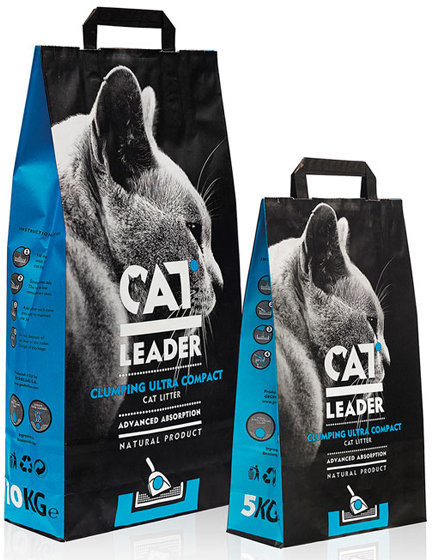 

Наполнитель туалетов для кошек Cat Leader Clumping Ultra Compact ультракомкующийся (5200357801410) 10 кг 10 л