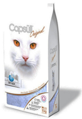 

Наполнитель туалетов для кошек Capsull Original Кварцевый комкующийся (3661726030077) 15 кг 32 л