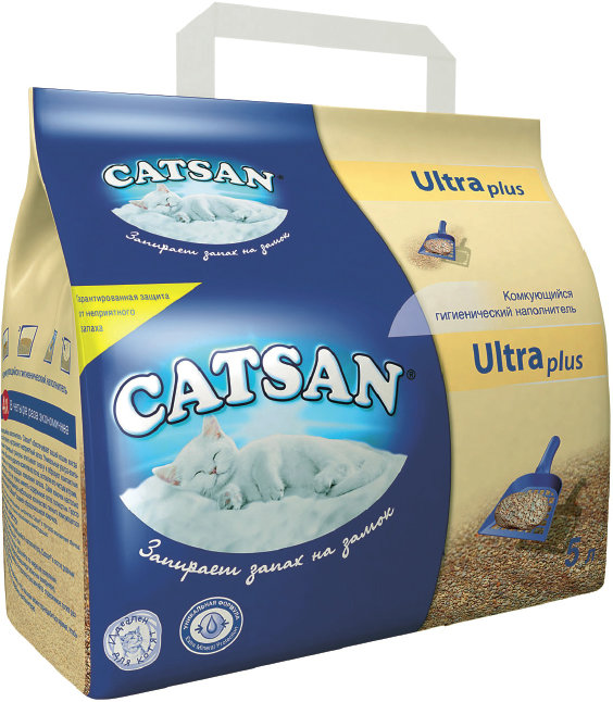 

Наполнитель туалетов для кошек Catsan Ultra plus (4008429022128) 5.2 кг 5 л