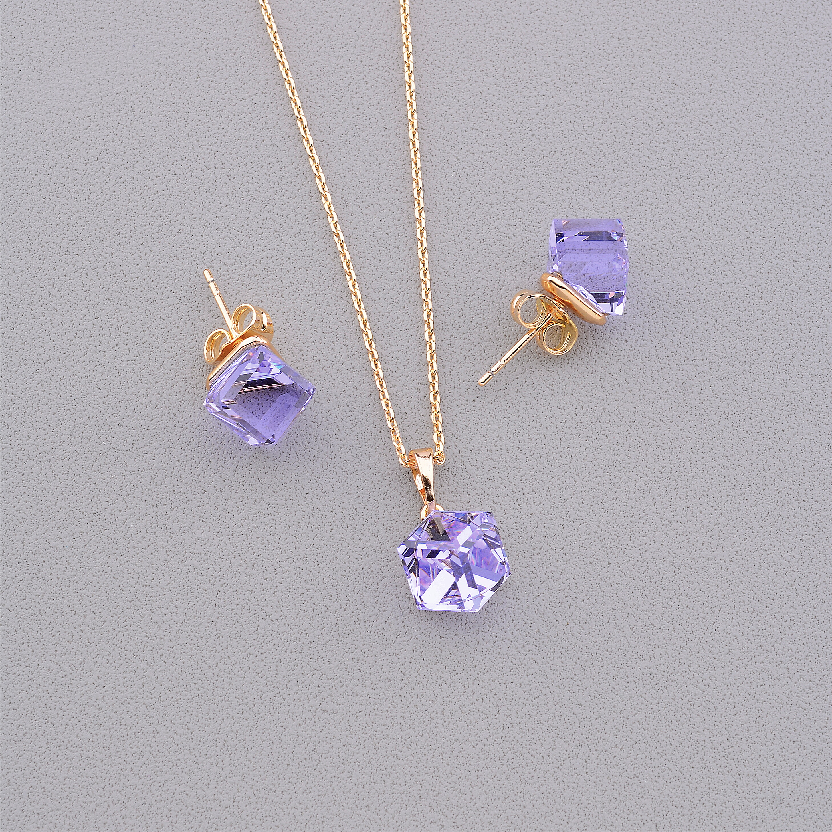 

Подвеска+Серьги 'XUPING' Swarovski 41 см. (позолота 18к) 094813