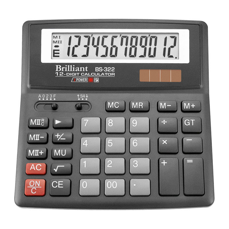 

Калькулятор Brilliant BS-322 12р., 2-пит