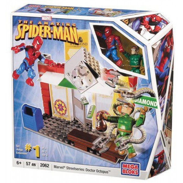 

Конструктор Человек-паук и доктор Осьминог, 57 деталей, Marvel, Mega Bloks, 57pcs - 138327