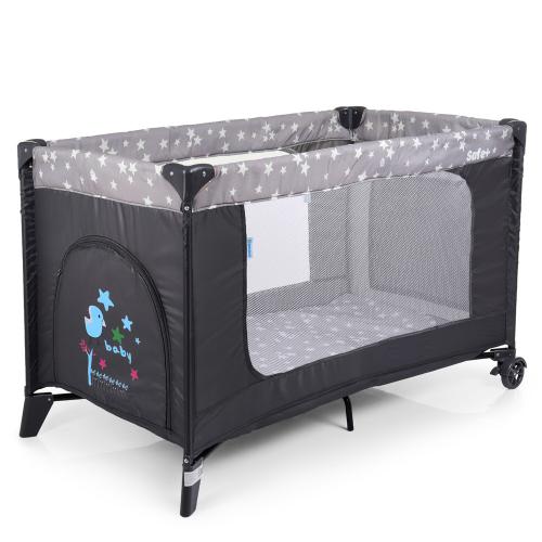 

Манеж ME 1054 SAFE PLUS Stars Gray