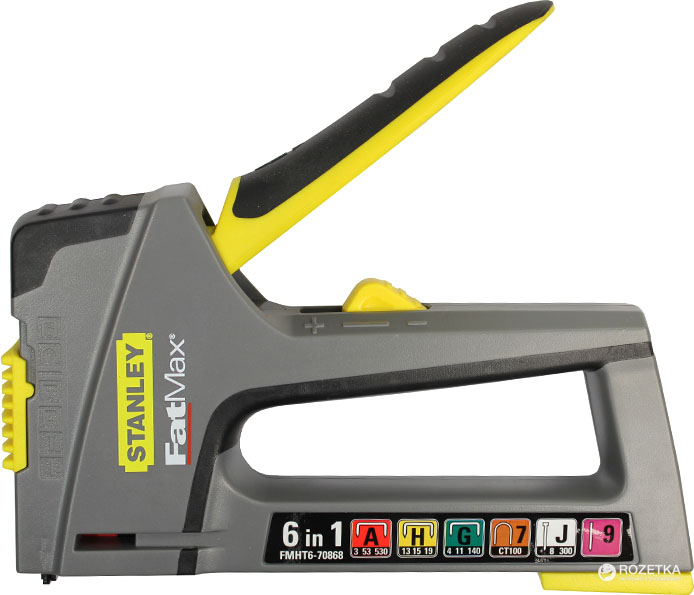 

Степлер Stanley Fatmax TR75 6 в 1 для скоб A, G, CT100, шпильок (FMHT6-70868)
