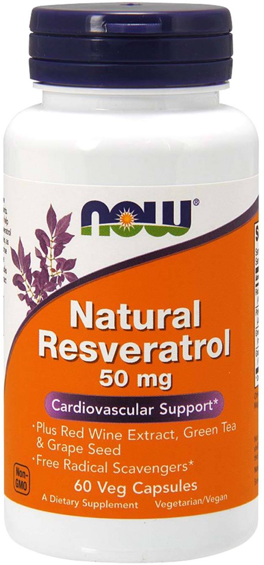 

Натуральная добавка Now Foods Ресвератрол, Natural Resveratrol, 50 мг, 60 капсул (733739033390)