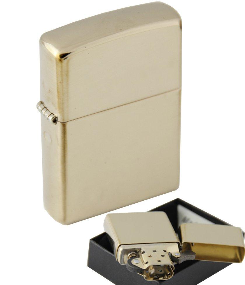 

Зажигалка бензиновая Zippo 254 B Solid Brass (Полированная латунь)