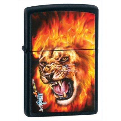 

Бензиновая зажигалка Zippo 28003 FLAMING LION (Пылающий лев).
