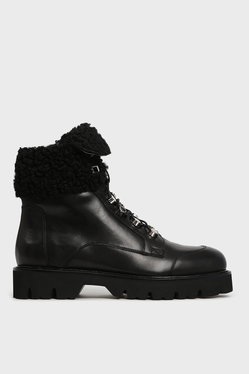 

Женские черные кожаные ботинки Leith Preppy 36 V028B-173-1