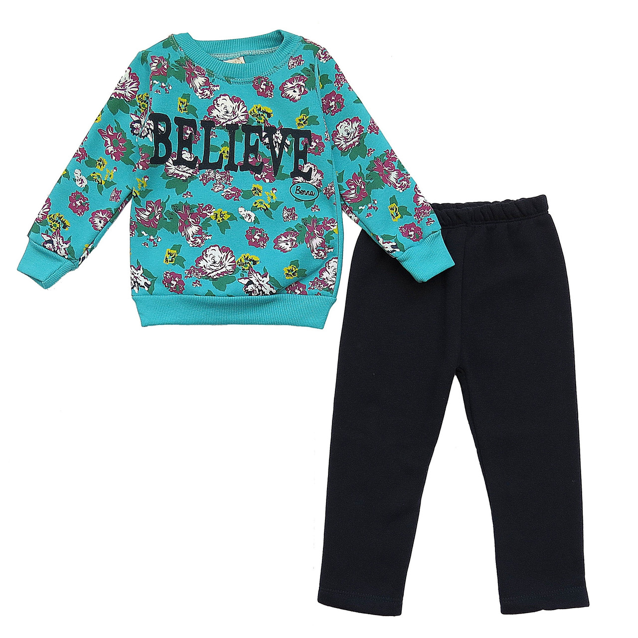 

Теплый костюм Benna Kids для девочки 86 см Маломерит Бирюзовый с темно-синим 11517