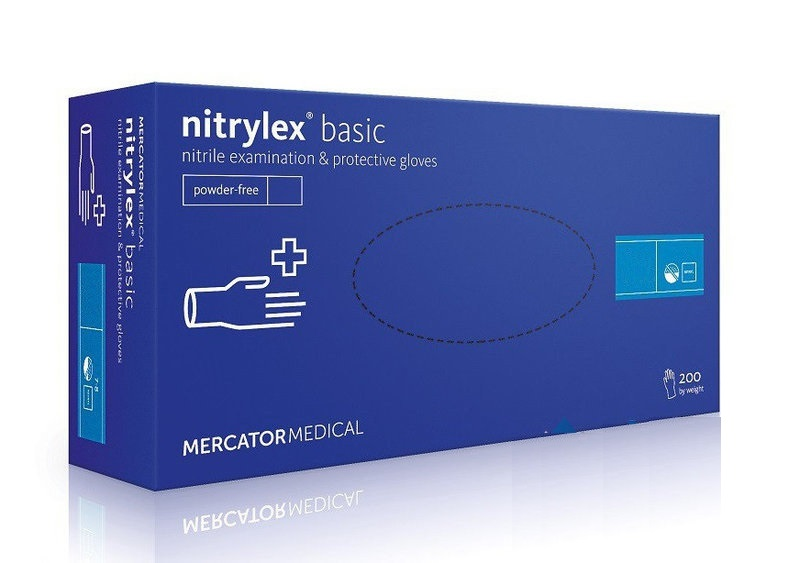

Перчатки Mercator Medical Nitrilex нитриловые L 200шт