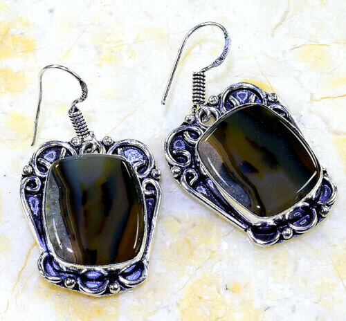 

Серьги с камнем агат W59553