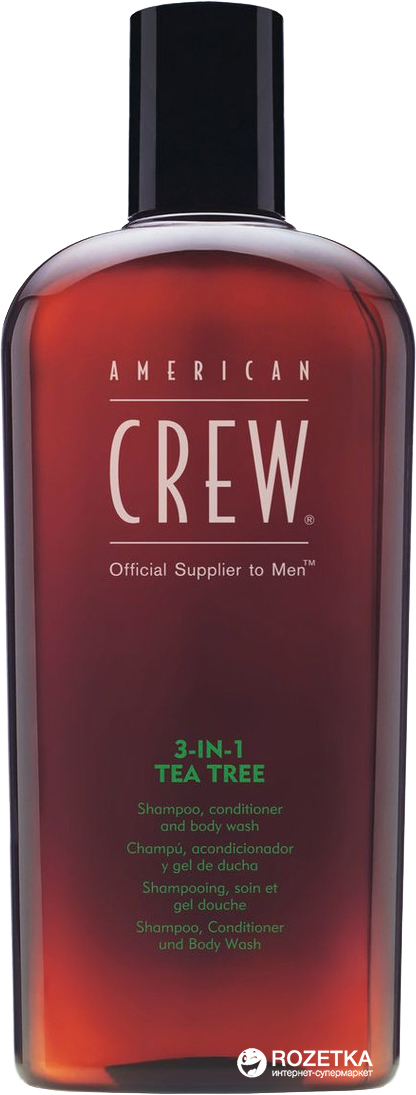 Акція на Средство по уходу за волосами и телом American Crew Classic 3-в-1 Чайное дерево 450 мл (669316214848) від Rozetka UA