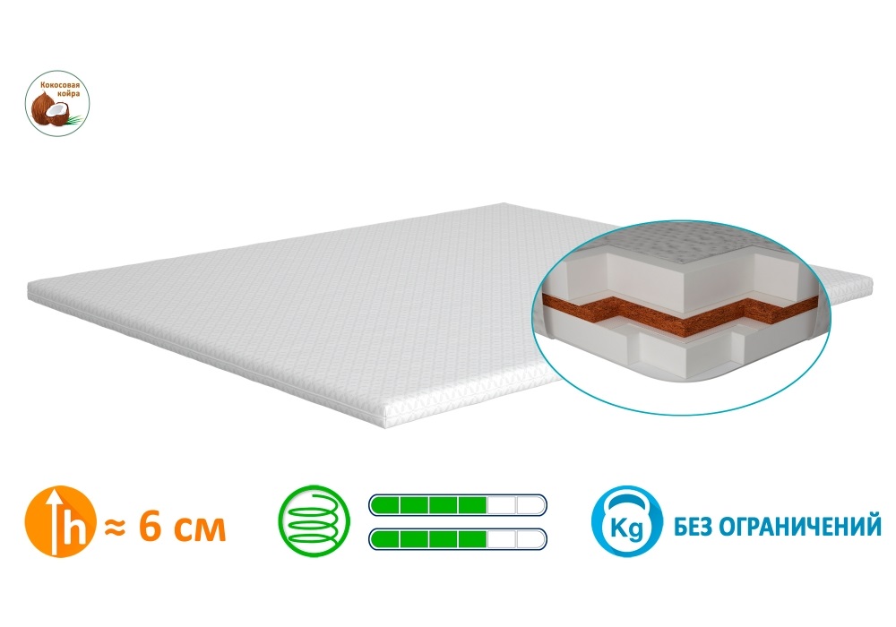 

Тонкий матрас Matro-Roll Extra Kokos 85x190 см (7769)