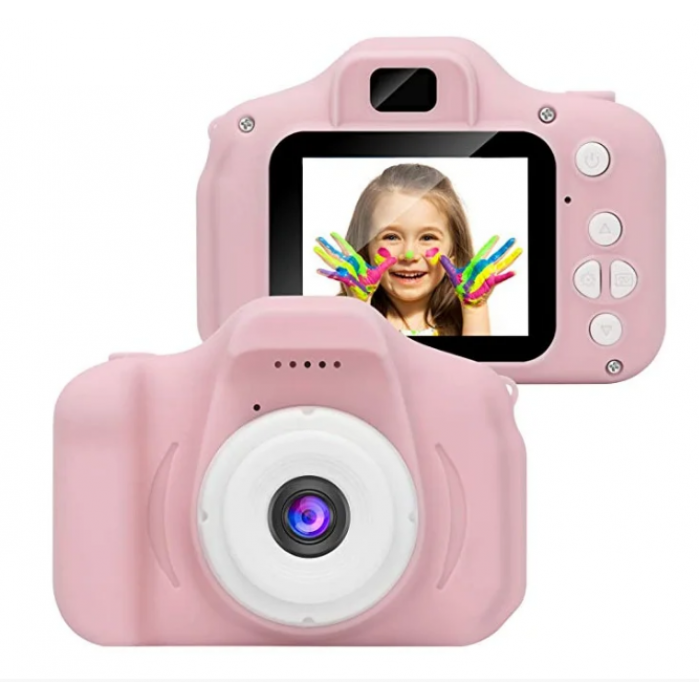 

Детский цифровой фотоаппарат Kids Camera GM14 с записью видео Розовый