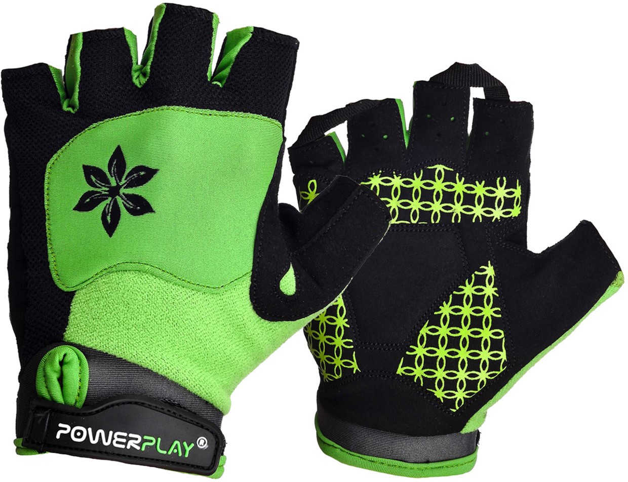 

Велоперчатки женские PowerPlay 5284B M Green