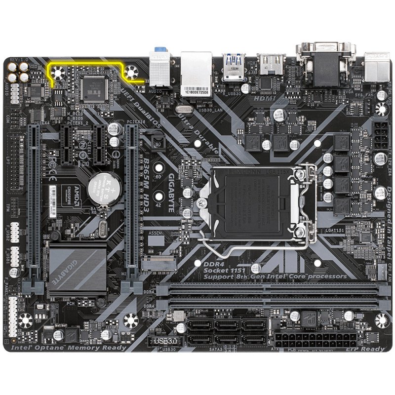 

Gigabyte B365M HD3 (B365M HD3)