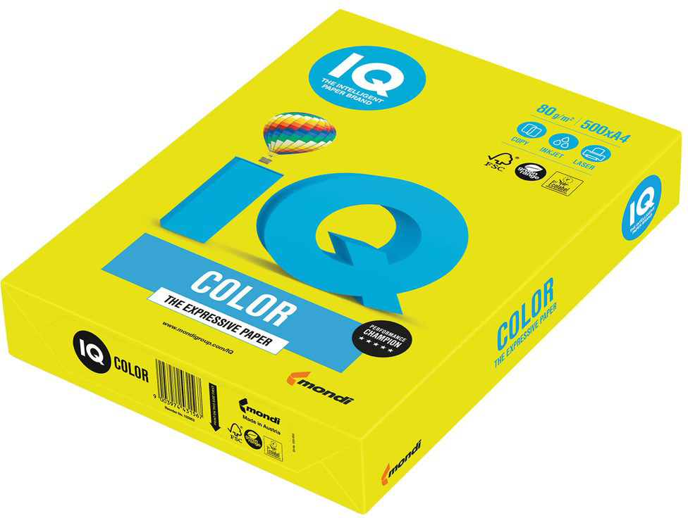 

Бумага IQ Color Neon Neogb желтый А4 80г/м2 500 листов (9003974411569)