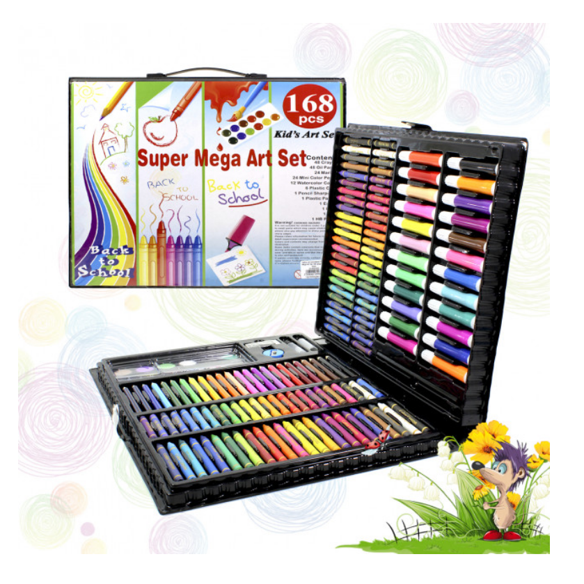 

Набор для рисования и творчества Super Mega Art Set Black 168 предметов