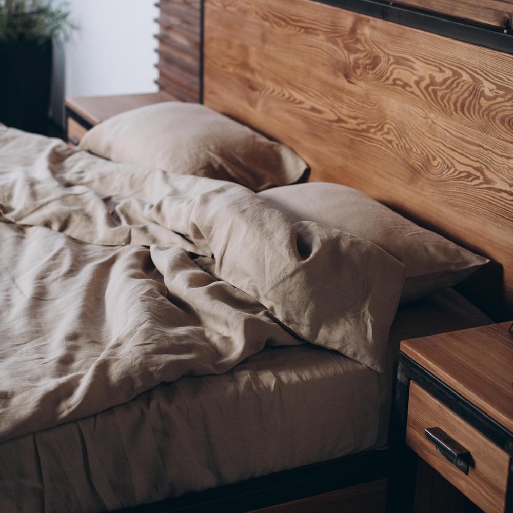 

Постельное белье Home me Миндаль с молоком Двуспальный комплект King Миндальный