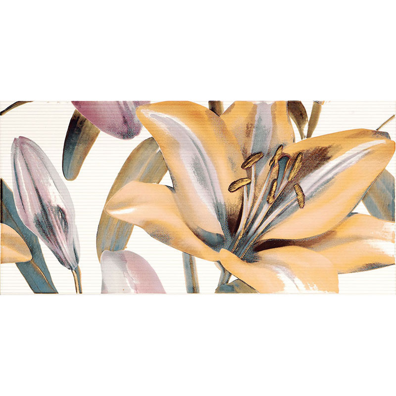 

Декор Fanal Allegro Malva Flor 2 белый 250x500 (053210)